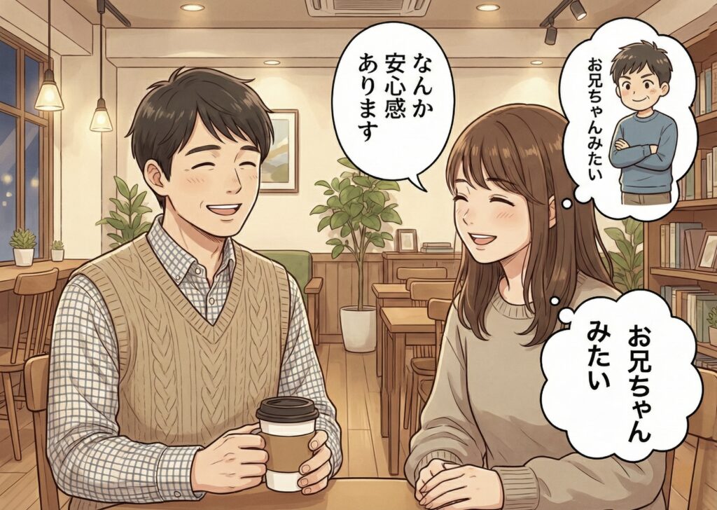 安心感ある 誉め言葉 恋愛