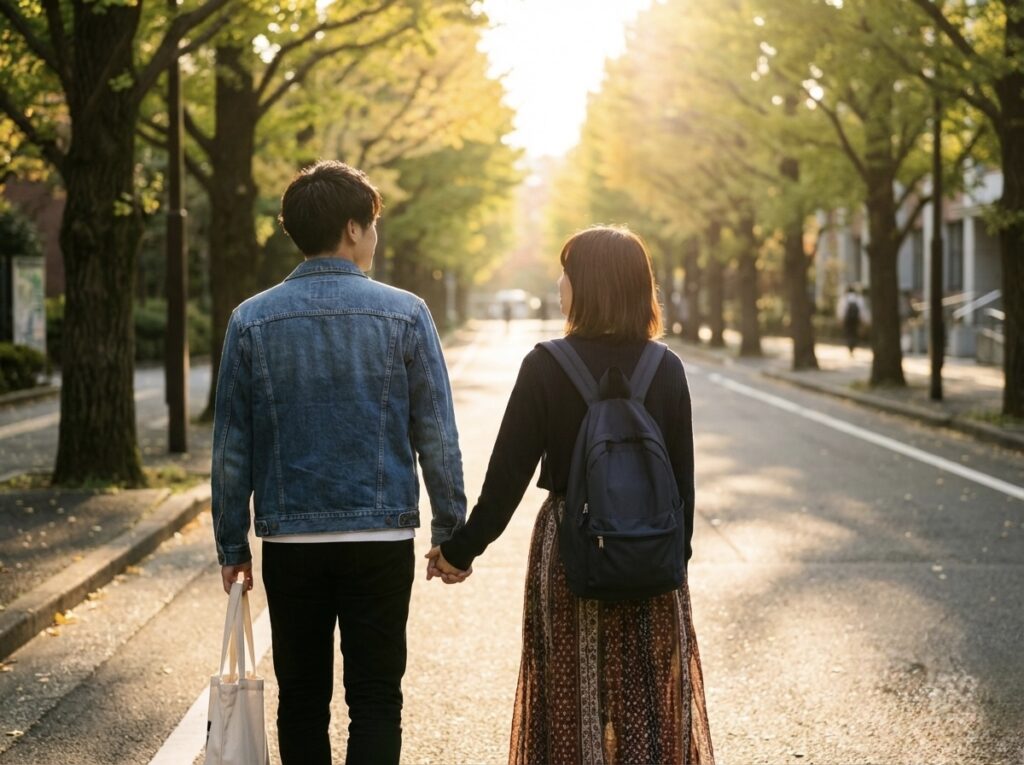 ZOZOマッチでマッチしたルックスの良い可愛い女性とのカフェデート