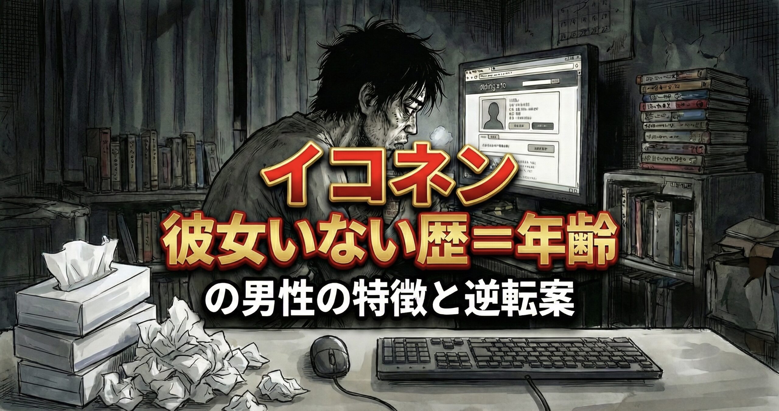 イコネン　彼女いない歴＝年齢 の男性の特徴